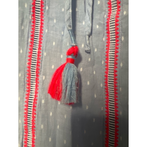 Lily pulitzer Blue and Pink Boho Blouse - Picture 2 of 5